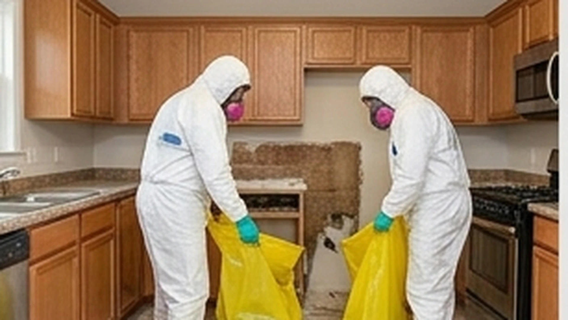 Mold removal containment and remediation work