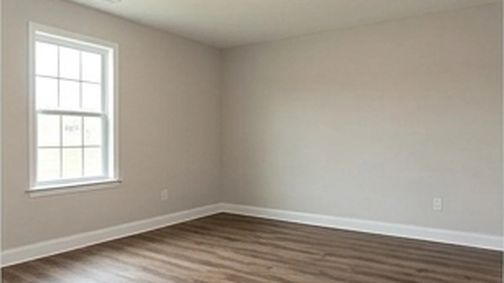 Clean restored room after mold remediation and drying equipment removal